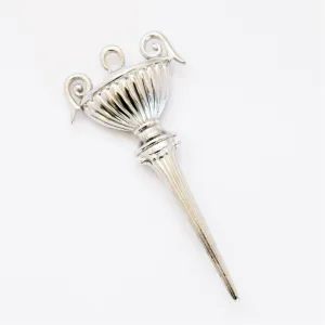 1970s Vintage Trifari Brooch, Chrome