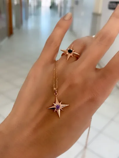 Amethyst North Star Necklace