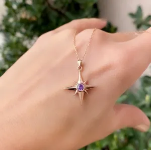 Amethyst North Star Necklace