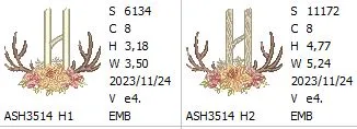 Antler Atelier Monogram Letter H
