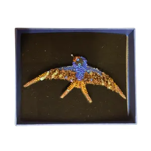Barn Swallow brooch