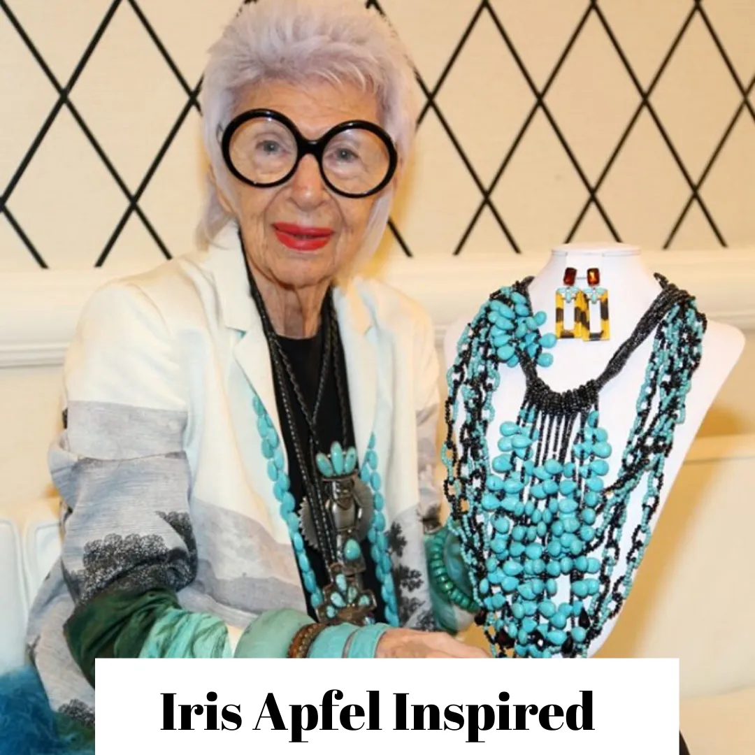 Boho Amethyst Multi-Strand Statement Necklace, Unique Gift for Her, Iris Apfel Inspired