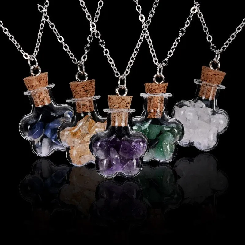 Bottled Gemstone Necklace