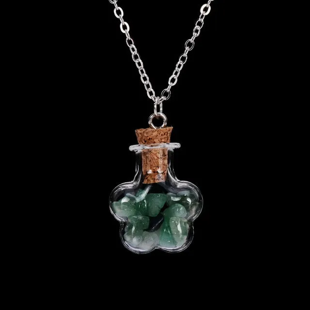 Bottled Gemstone Necklace