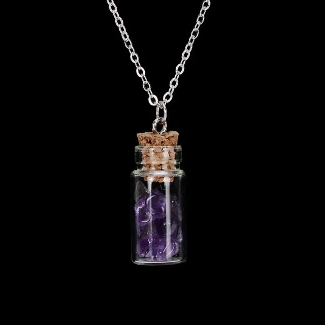 Bottled Gemstone Necklace