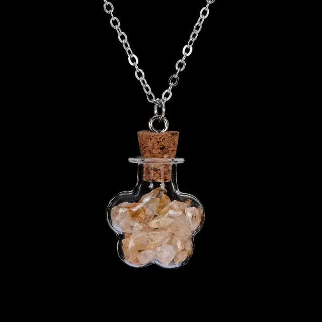 Bottled Gemstone Necklace
