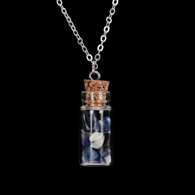 Bottled Gemstone Necklace
