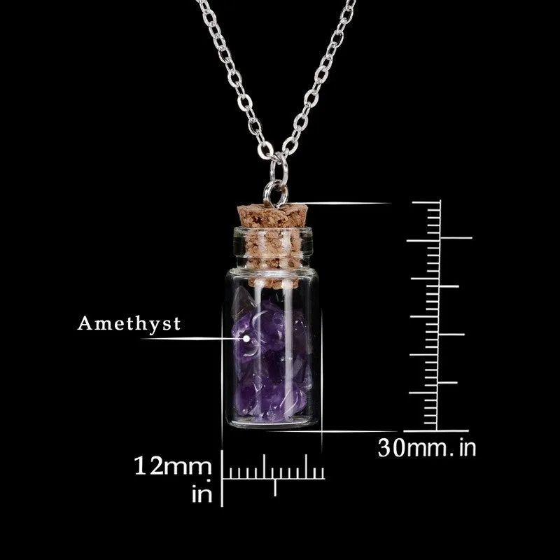 Bottled Gemstone Necklace