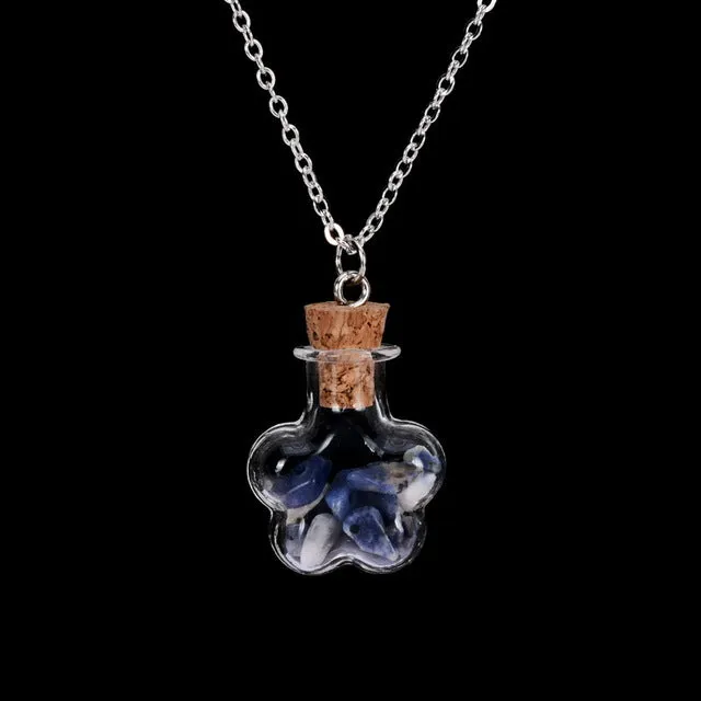 Bottled Gemstone Necklace