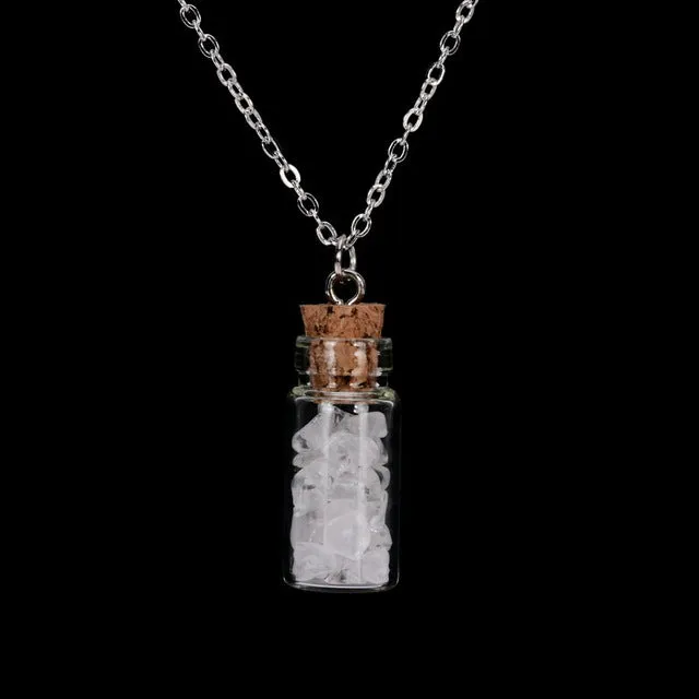Bottled Gemstone Necklace