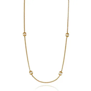 Emma-Kate Long Pearl Necklace - Gold - 1640151