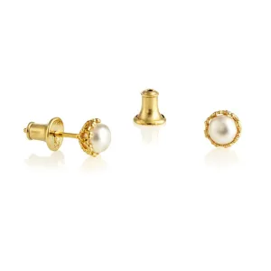 Emma-Kate Pearl Stud Earrings - Gold - 1640052