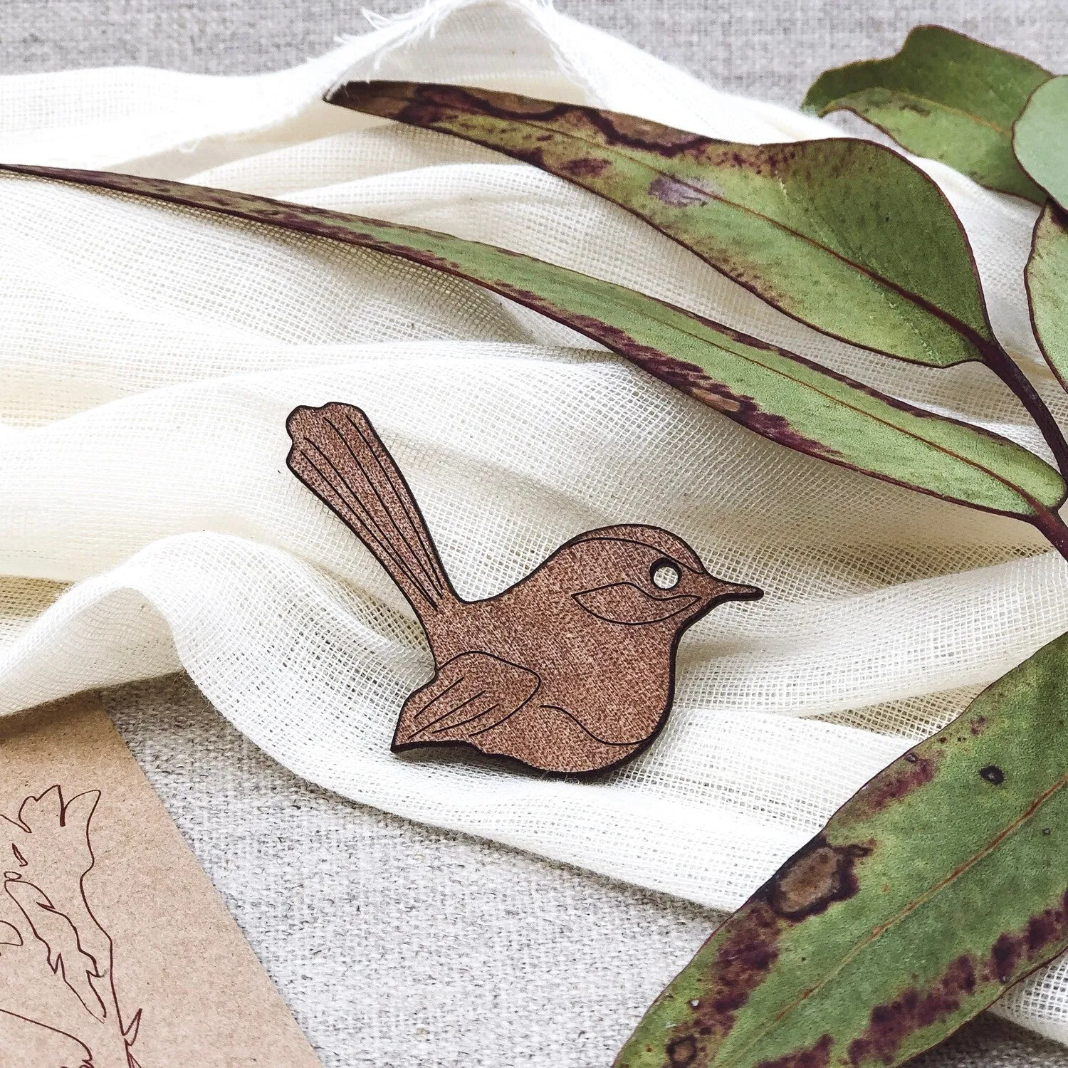 Fairy Wren Brooch