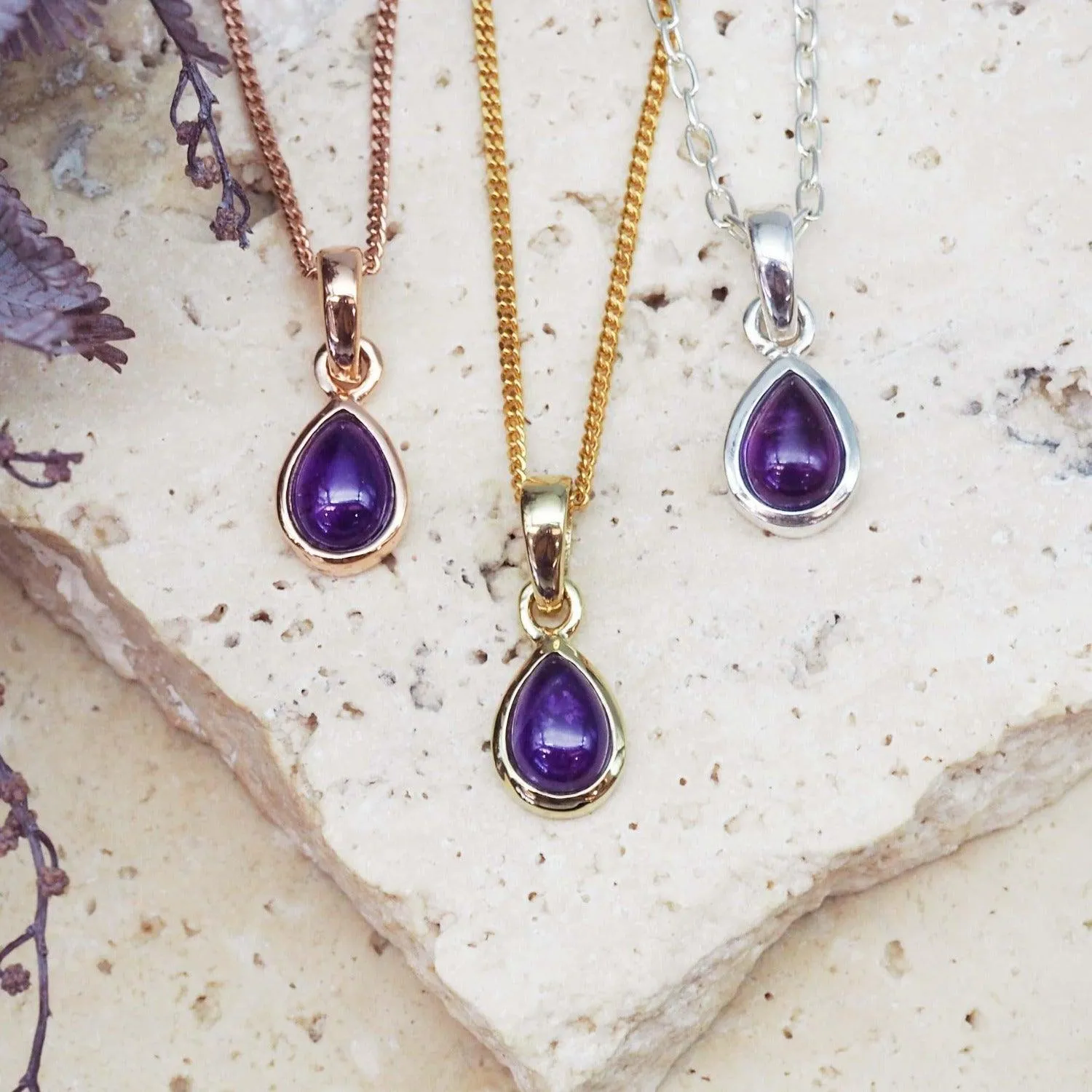 February Birthstone Jewellery Set - Amethyst Jewellery