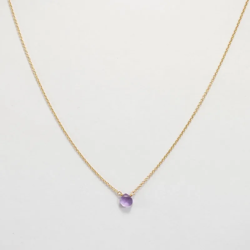 Gold Fill Amethyst Necklace