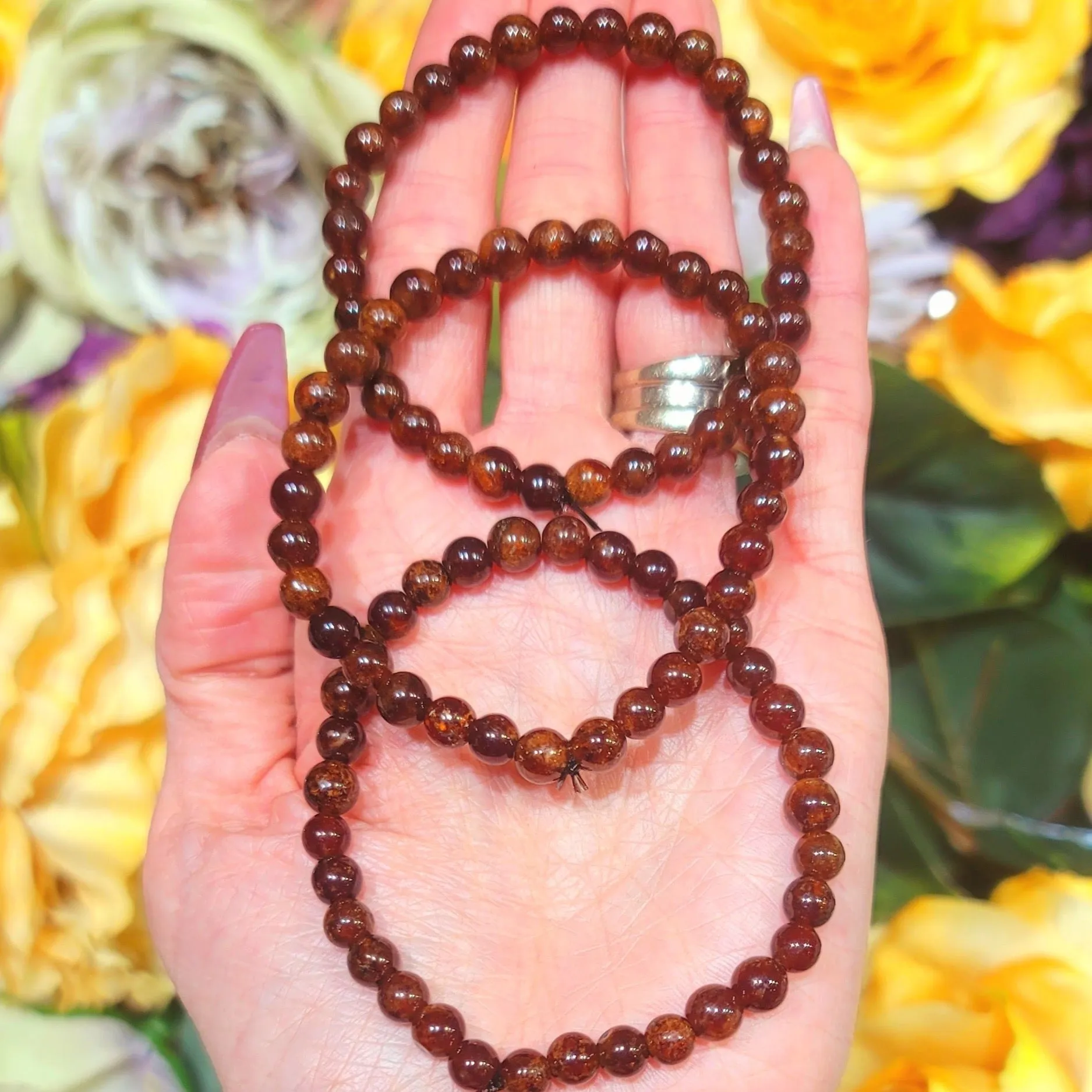 Hessonite Garnet Bracelet for Successful Business and Wealth