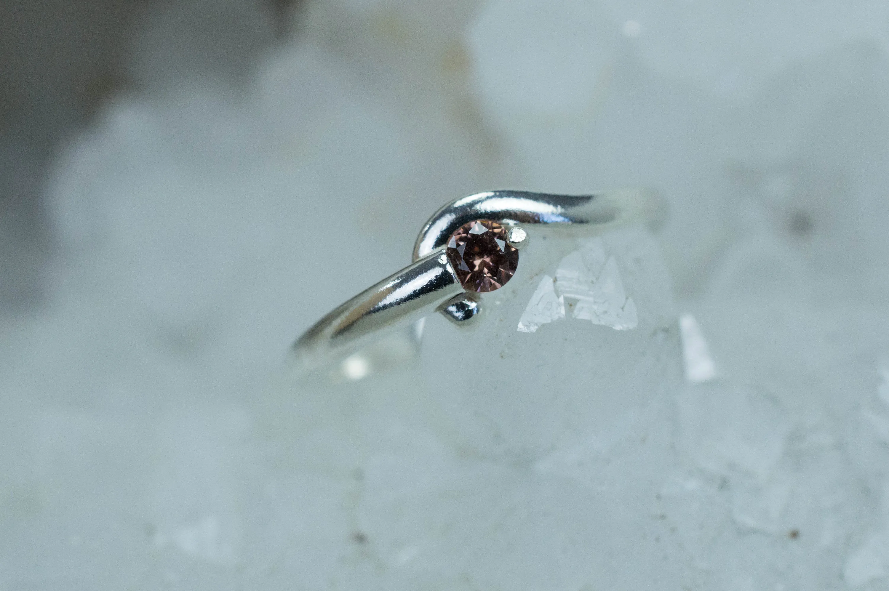 Imperial Garnet Ring, Genuine Untreated Tanzanian Color Change Garnet