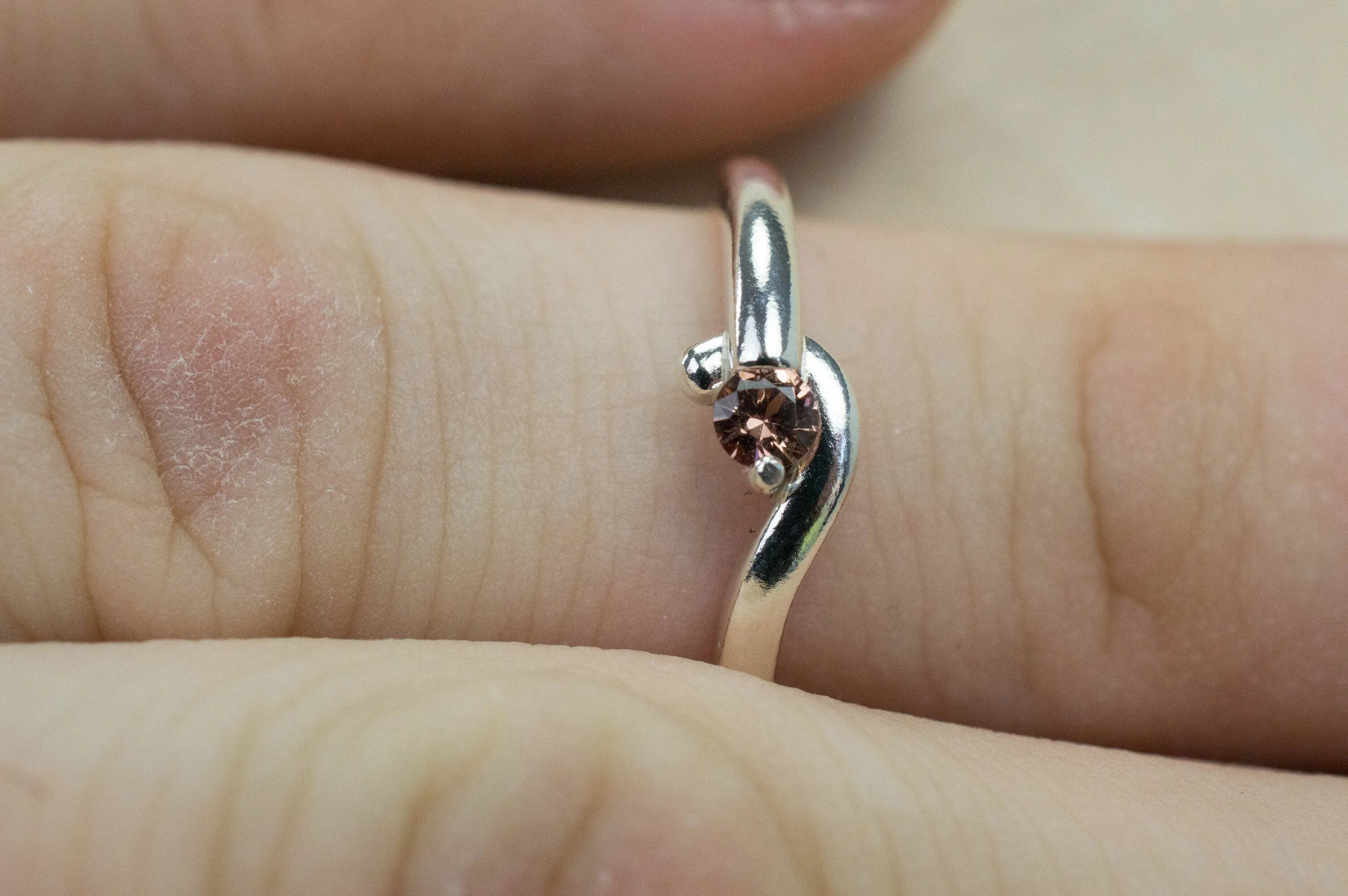 Imperial Garnet Ring, Genuine Untreated Tanzanian Color Change Garnet