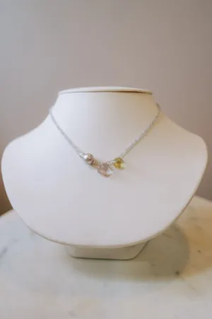Labradorite & Gemstone, Pearl Mix Necklace