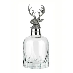 Lead Free Crystal Whiskey Decanter - Stag