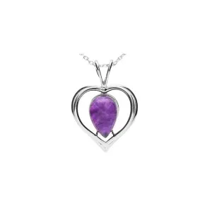 MILENA Necklace Amethyst Heart