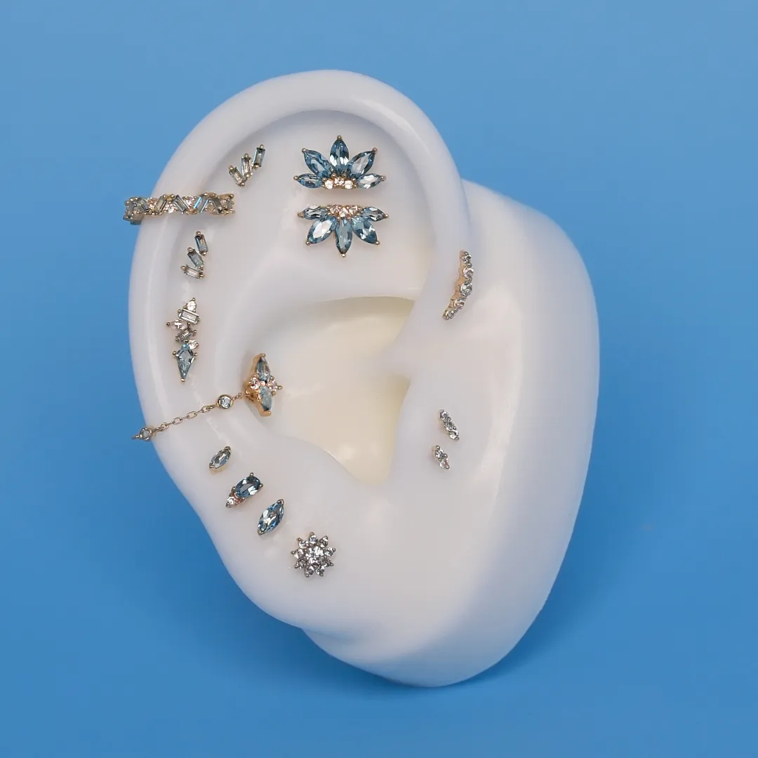 Mishka 3 - London Blue Topaz - Threadless End