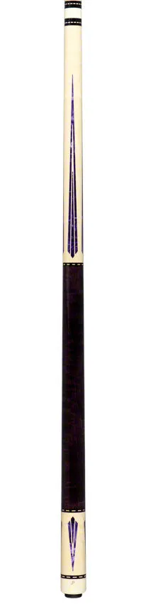 Pechauer JP Series Natural Colored with Purple Points Pool Cue - JP07P-P