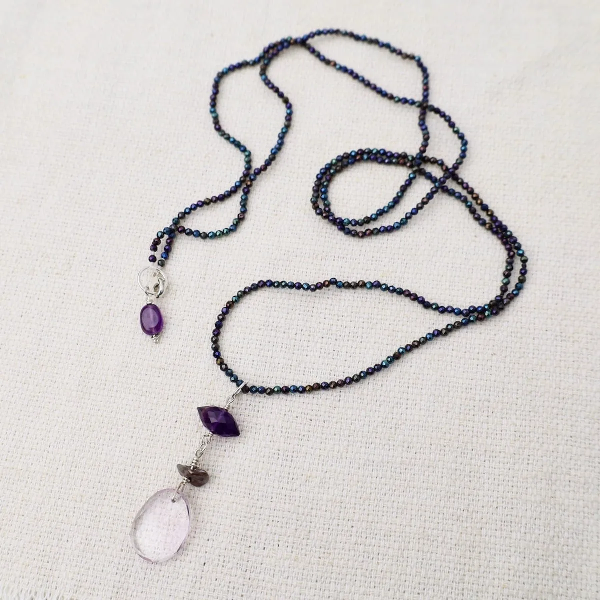 Pyrite with Amethyst Necklace