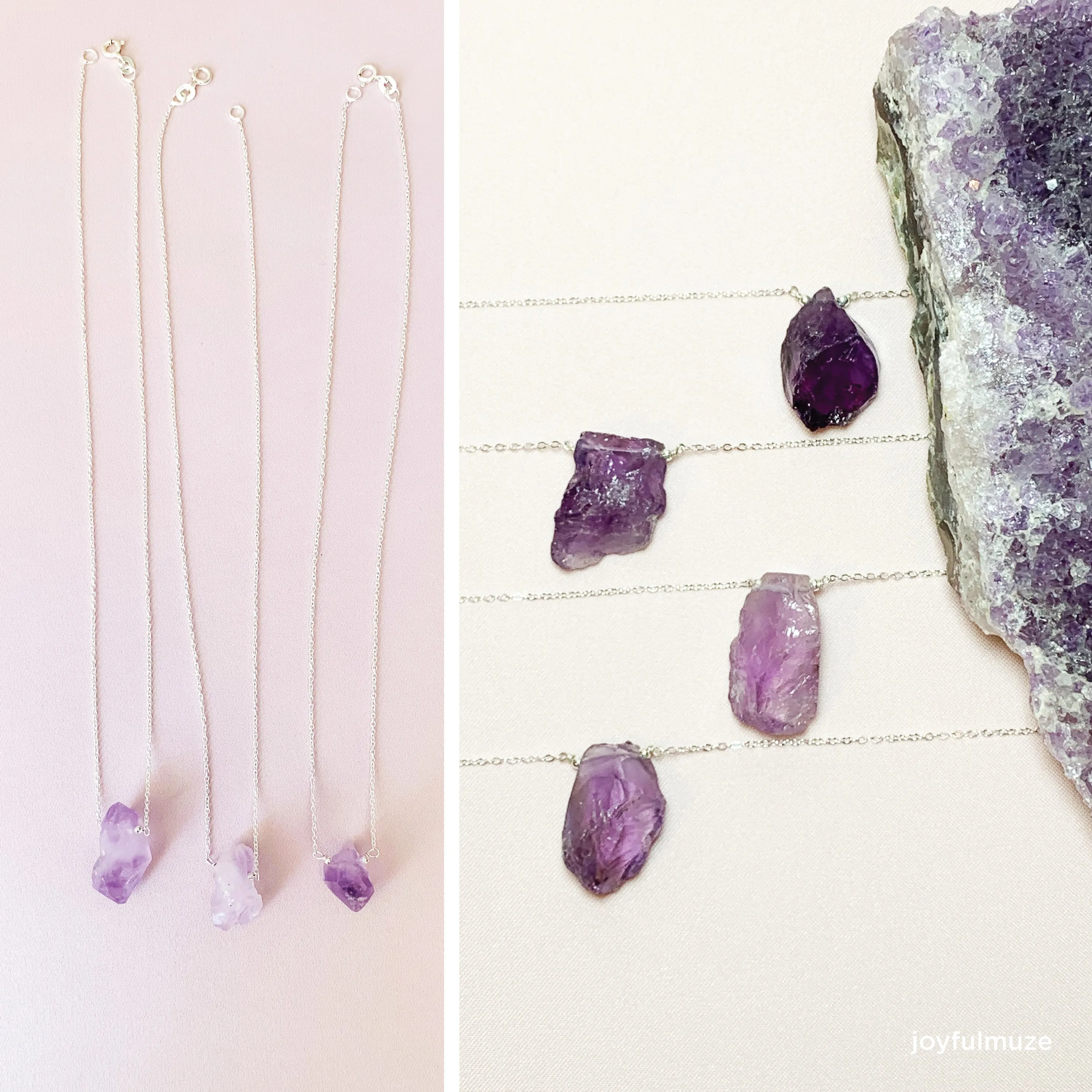 Raw Amethyst Necklace