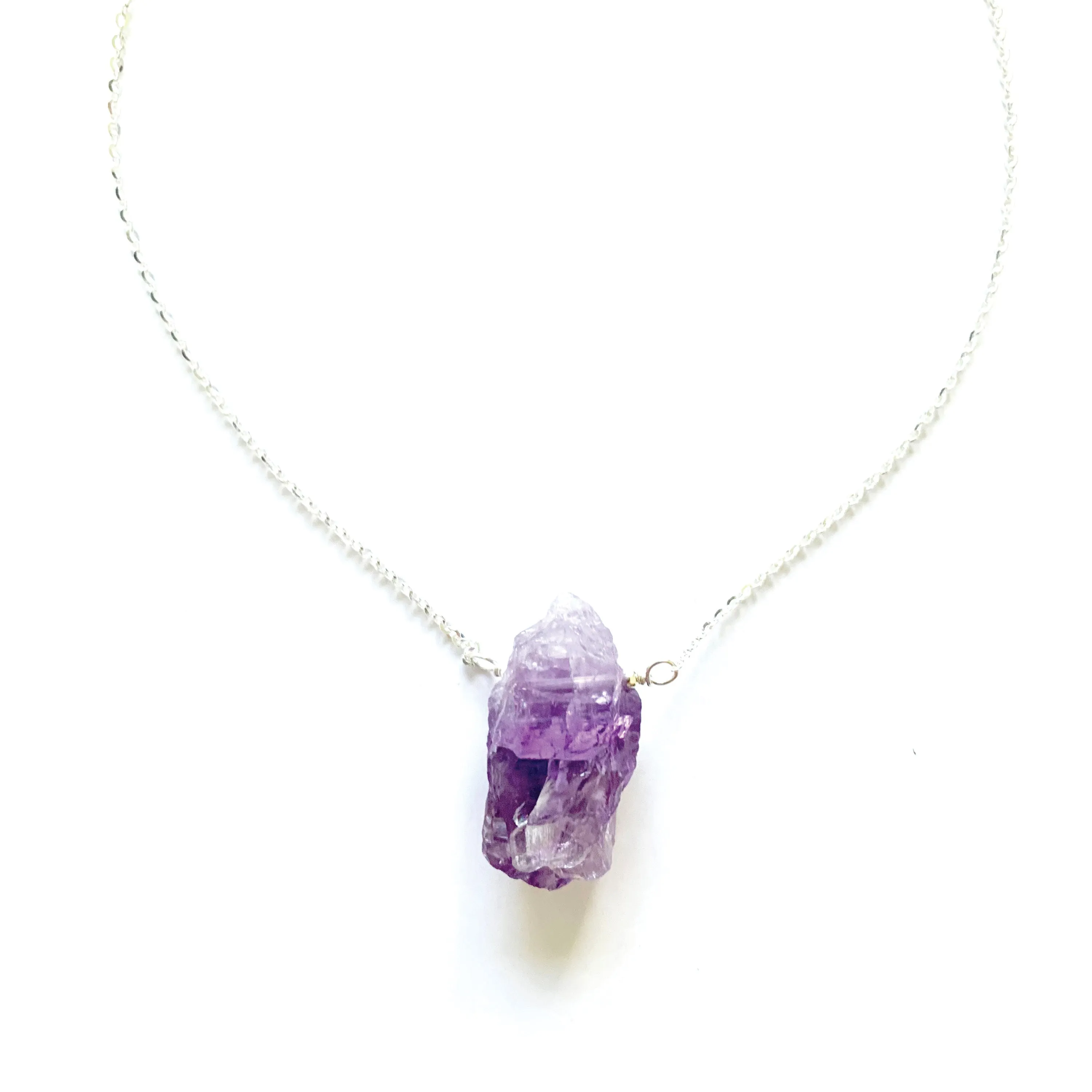 Raw Amethyst Necklace