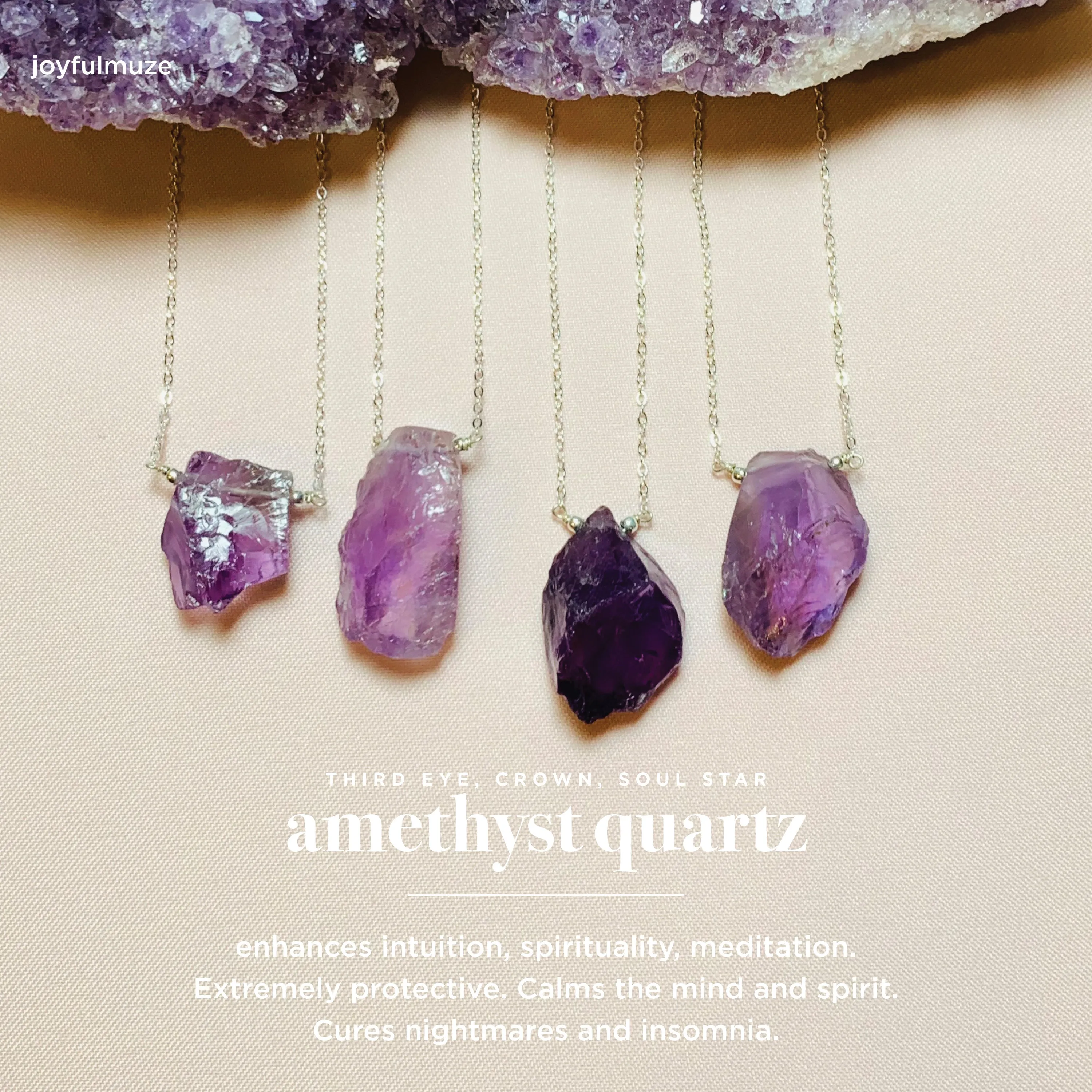 Raw Amethyst Necklace