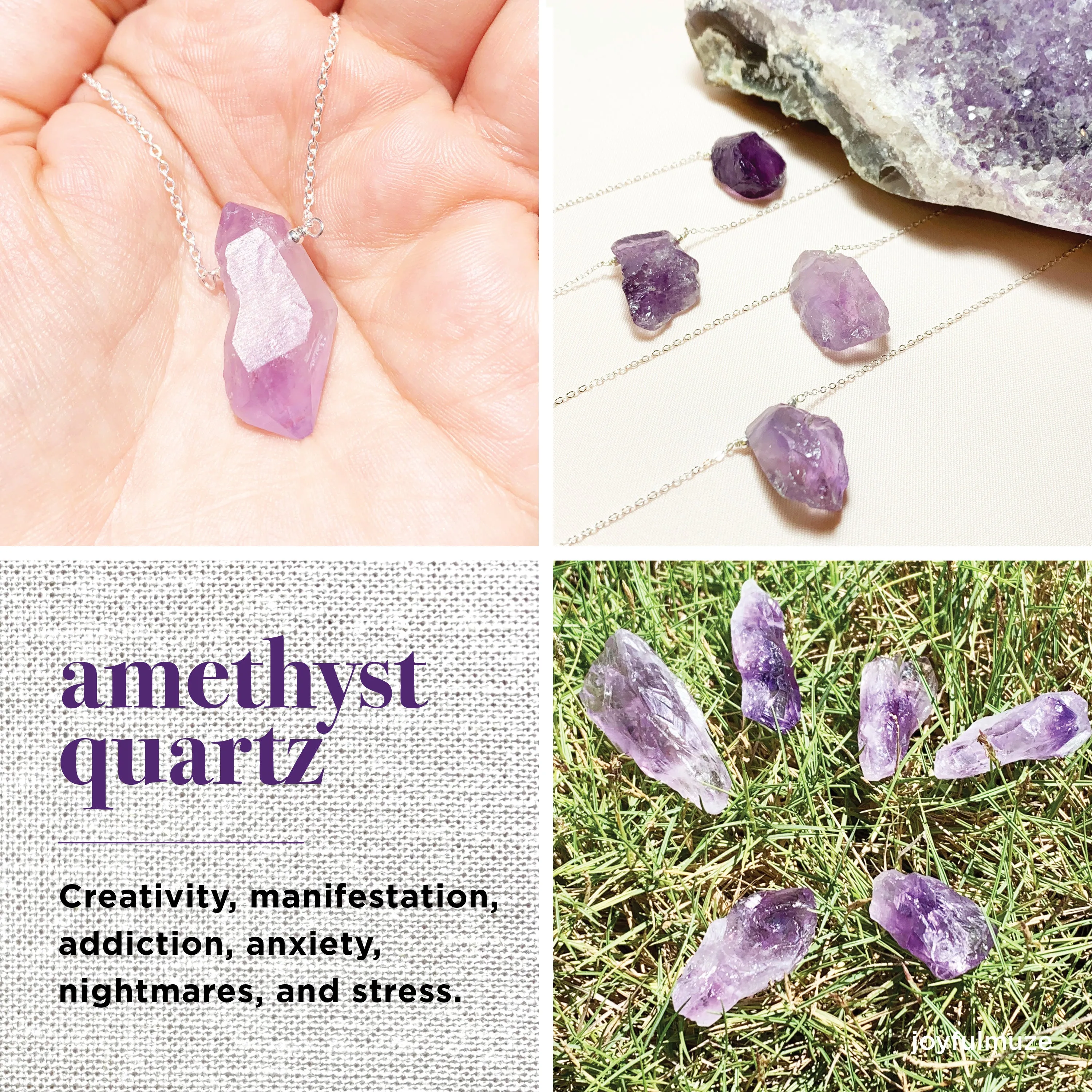 Raw Amethyst Necklace