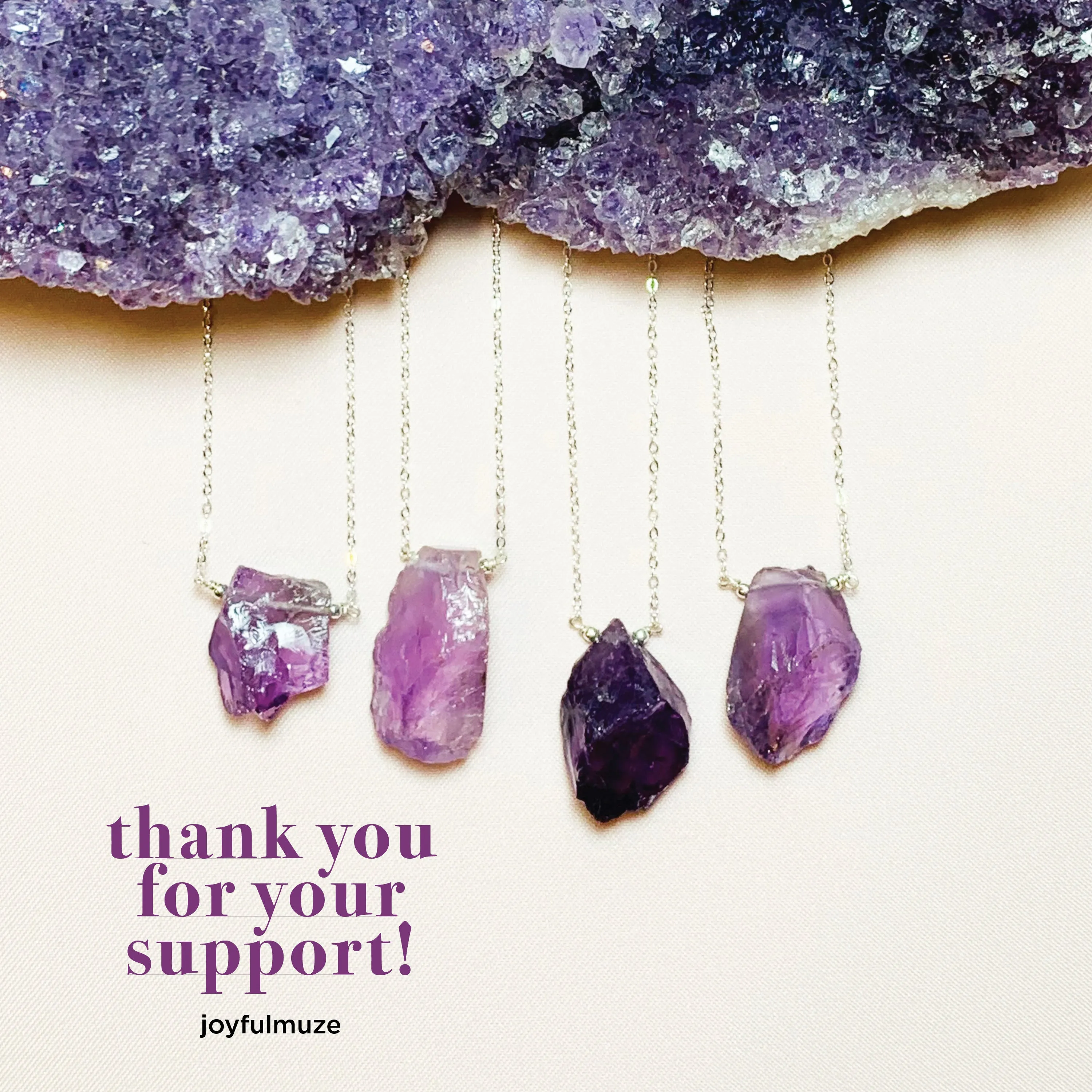 Raw Amethyst Necklace