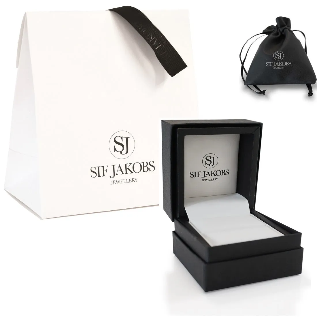 Sif Jakobs Gold Plated Earrings Roccanova Piccolo-18K Gold Plated with White Zirconia