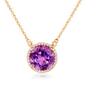 SIGNATURE Necklace (1287) - Amethyst / RG
