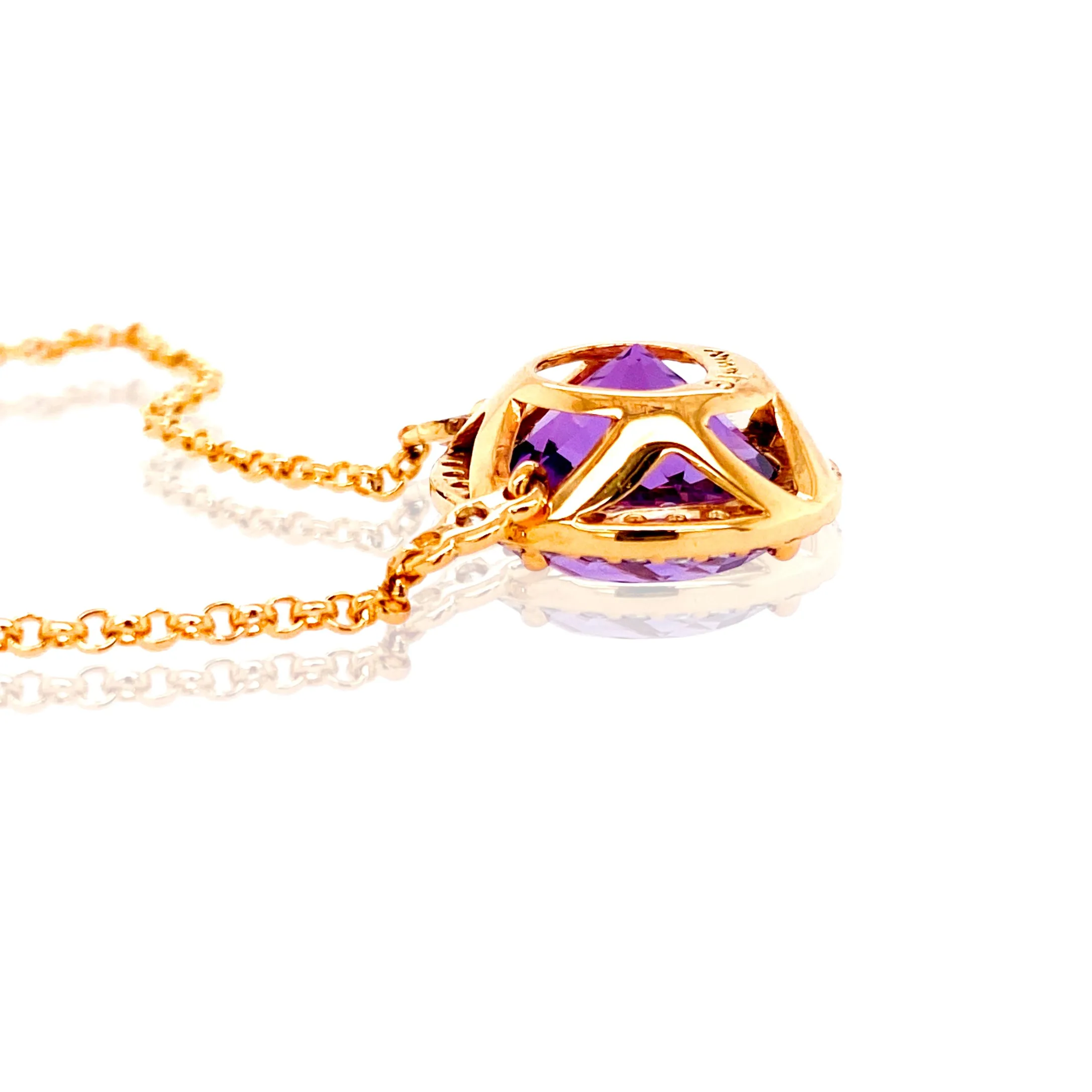 SIGNATURE Necklace (1287) - Amethyst / RG