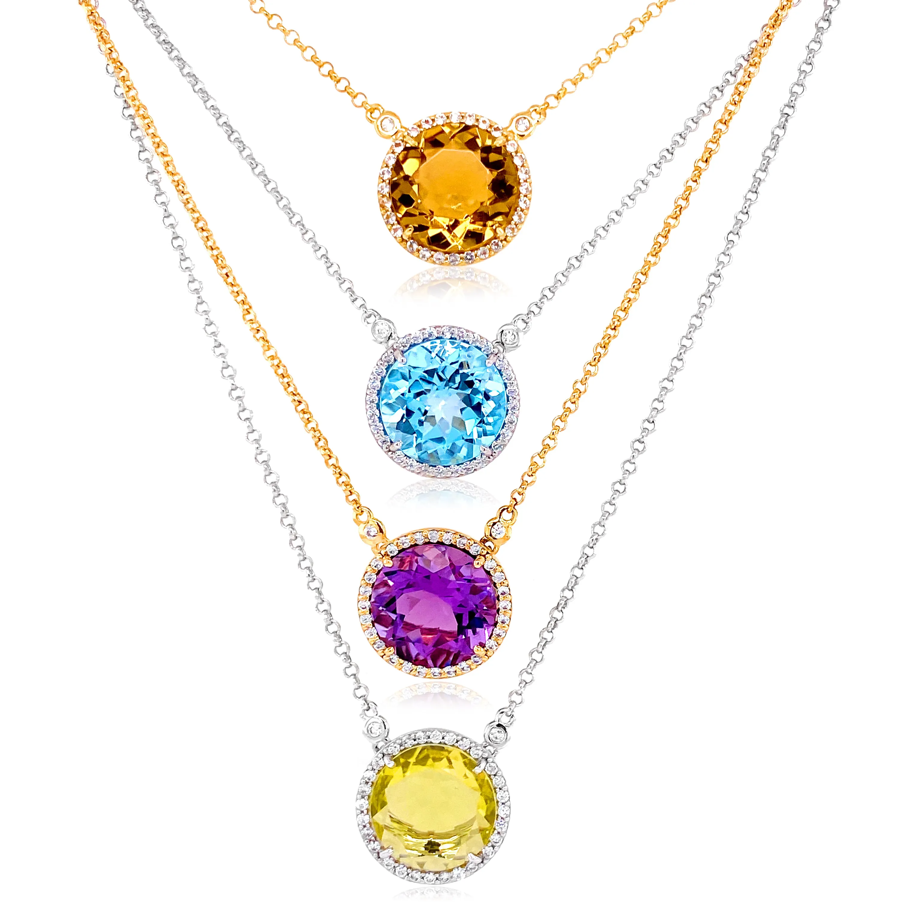 SIGNATURE Necklace (1287) - Amethyst / RG