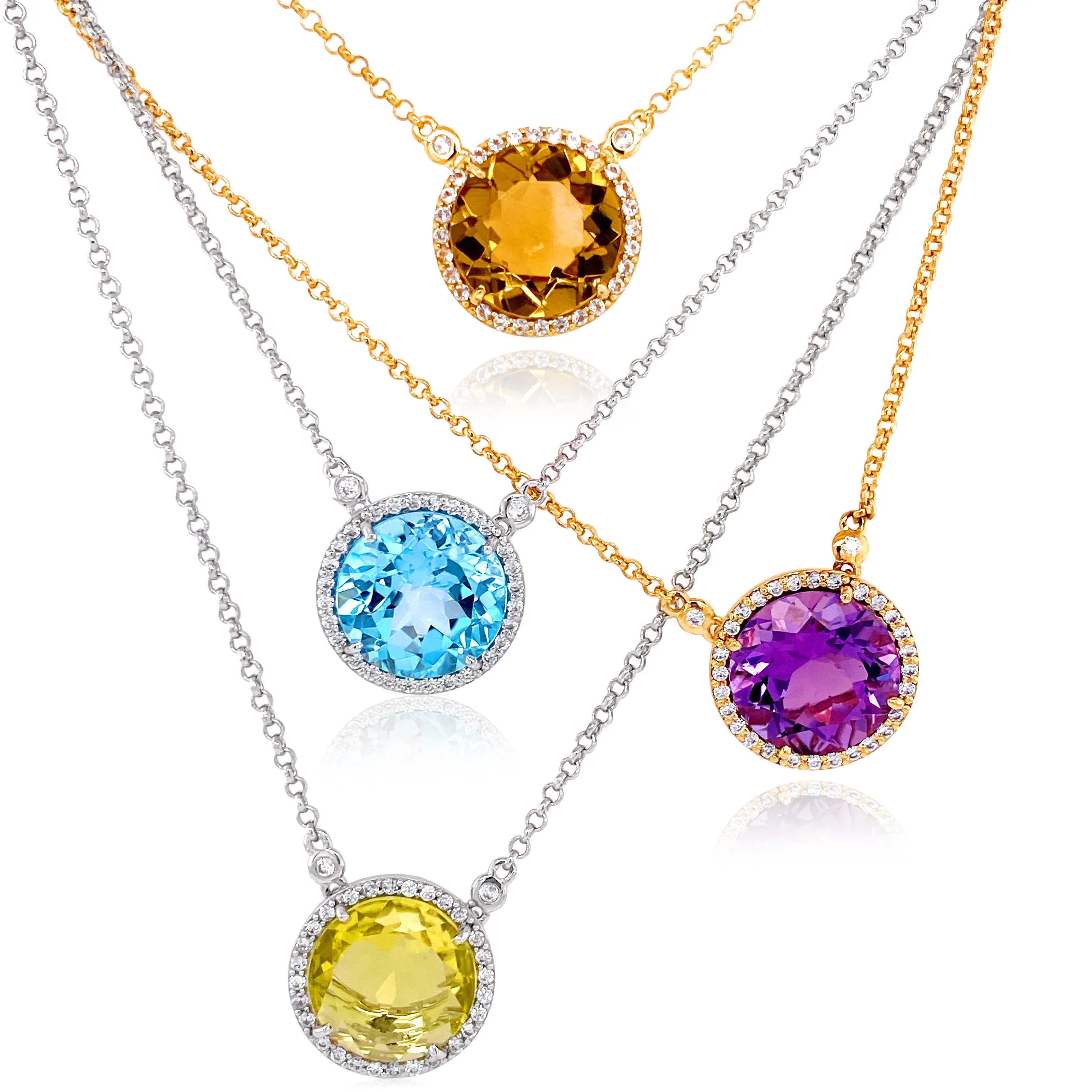 SIGNATURE Necklace (1287) - Amethyst / RG