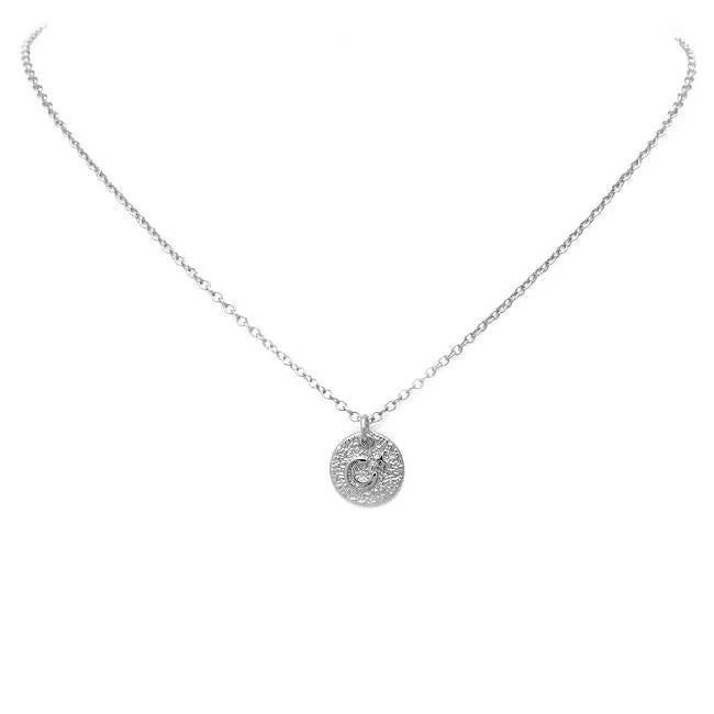 Silver Moon Pendant Necklace