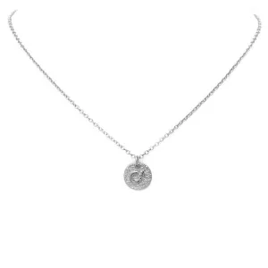Silver Moon Pendant Necklace