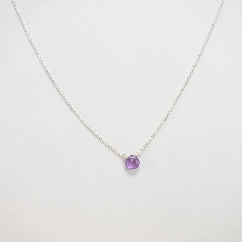 Sterling Silver Amethyst Necklace