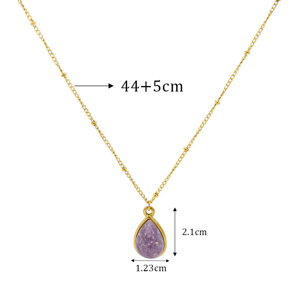 “Violet Teardrop“ February Birthstone Amethyst Necklace