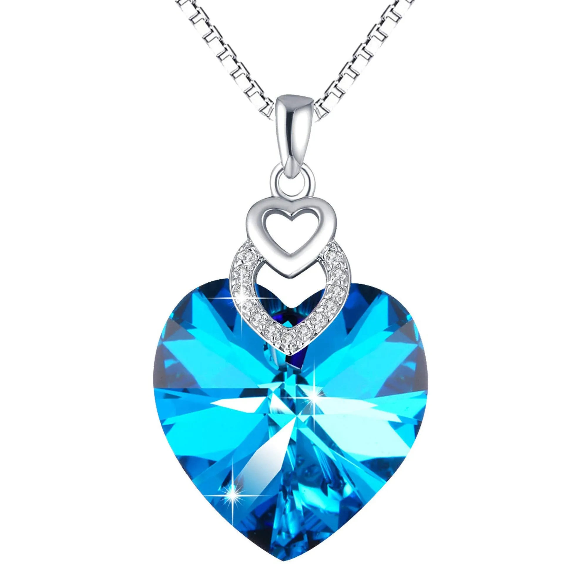 Women's Fashion Simple Crystal Pendant Necklace